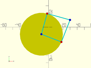 circle\_point\_tangents() Example 1