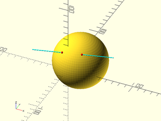 sphere\_line\_intersection() Example 1